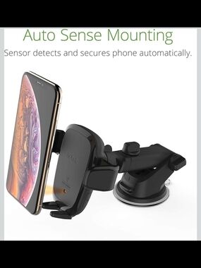 Auto Sense Qi Wireless Charging Car Mount